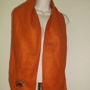 PWNA Native American Winter Fuel Fund 2019 Orange FLEECE SCARF with Bear Paw